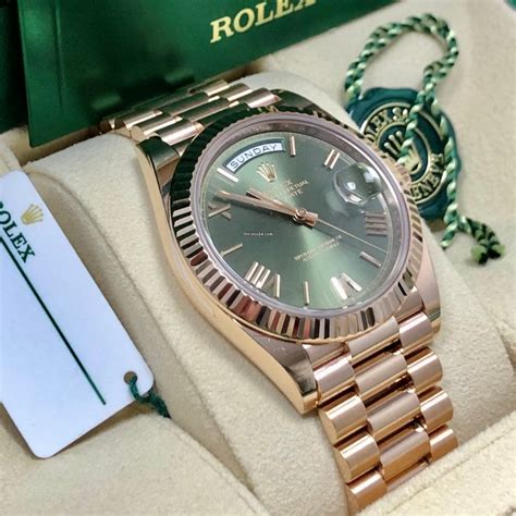 rolex rose gold.|Rolex rose gold 40mm president.